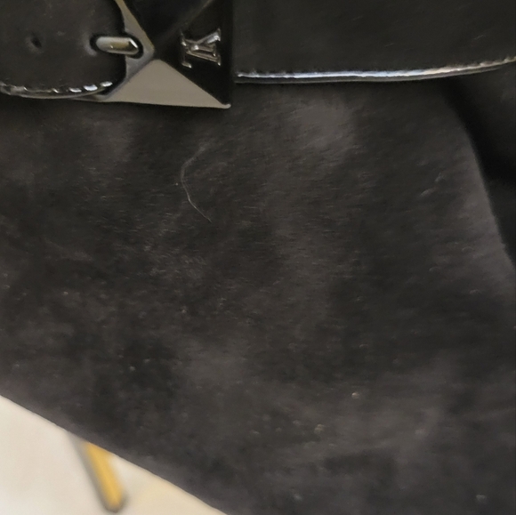 Louis Vuitton Black Suede Open Toe Ankle Booties Size 39/ US 8 - Picture 5 of 13